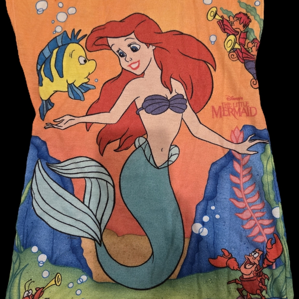 90s Vintage Disney The Little Mermaid Ariel and Friends Nightgown